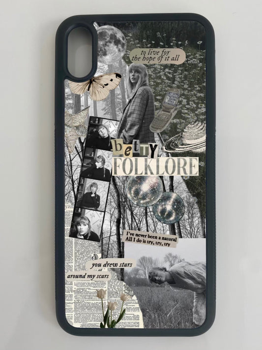 Folklore inspired collage phone case