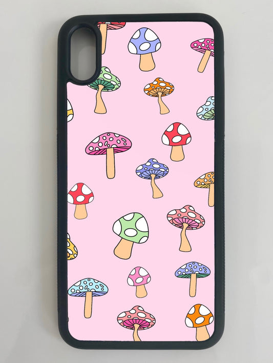 Pink Dancing Mushrooms Phone Case