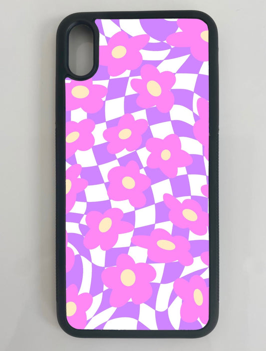 Pink and Purple Groovy Garden Phone Case
