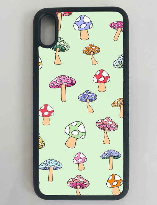 Green Dancing Mushrooms Phone Case