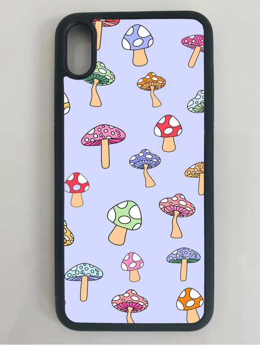 Purple Dancing Mushrooms Phone Case